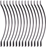 Myard 32-1/4 INCHES ALUMINUM BALUSTERS WITH SCREWS FOR FACEMOUNT RAILING FENCING, ARC ARCH STYLE (50-PACK, MATTE BLACK)