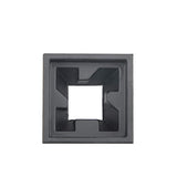 Flat Shoes with Screw for 1/2 Inches Square Iron Stair Balusters, 44 Inches 10-Pack (Satin Black)