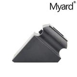 Pitch Angled Slant Shoes with Screw for 1/2 Inches Square Iron Stair Balusters, 44 Inches 10-Pack (Satin Black + Oil-Rubbed Copper)