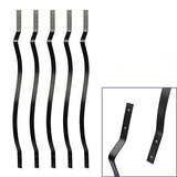 32-1/4 Inches Heavy Duty Baroque Curve Facemount Iron Balusters with Screws (25-Pack)