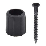 Classic Round Baluster Line Level Connectors 100-pack with Screws for Deck Handrail Railing Fencing
