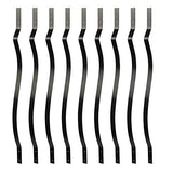 32-1/4 Inches Heavy Duty Baroque Curve Facemount Iron Balusters with Screws (25-Pack)