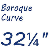 32-1/4 Inches Heavy Duty Baroque Curve Facemount Iron Balusters with Screws (25-Pack)