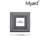 Pitch Angled Slant Shoes with Screw for 1/2 Inches Square Iron Stair Balusters, 44 Inches 10-Pack (Satin Black + Oil-Rubbed Copper)