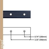 32-1/4 Inches Heavy Duty Baroque Curve Facemount Iron Balusters with Screws (25-Pack)