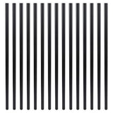 29 Inches Hollow Round Grooved Aluminum Balusters (50-Pack)