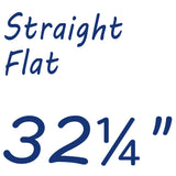 32-1/4 Inches Straight Flat Facemount Grooved Aluminum Balusters with Screws (50-Pack)