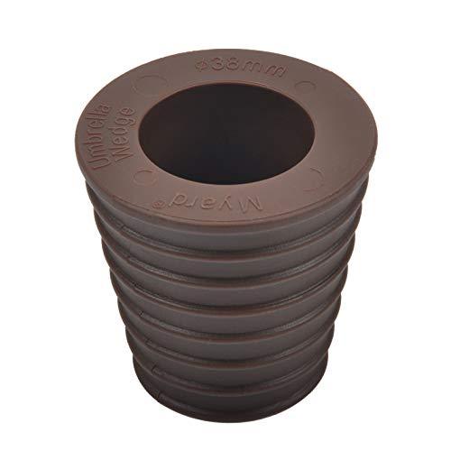 MP UW38-DBR Umbrella Cone Wedge Spacer fits Patio Table Hole Opening or Base 1.8 to 2.4 Inch, Umbrella Pole Diameter 1 1/2