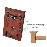 Upgraded Railing Connectors 2/pk Connect a 2"x4" (1-1/2" x 3-1/2"), PNP111902 - PayandPack.com