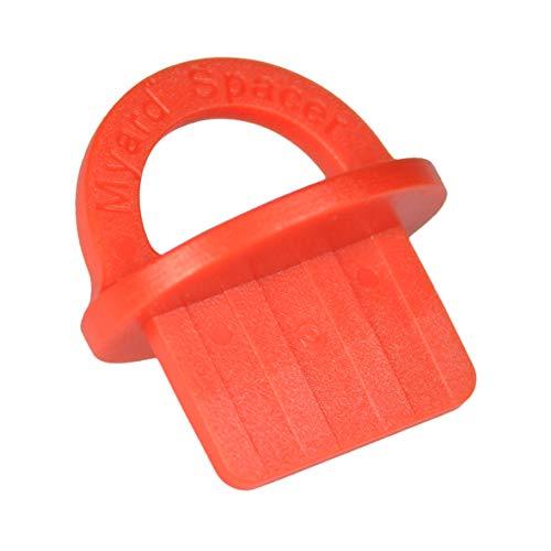 DJS3.2 1/8 Inches Deck Board Jig Spacer Rings for Pressure Treated, Composite, PVC, Plank, Hardwood Decking Tool (Red, 20-Pack)