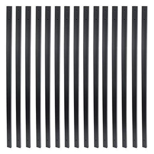 32-1/4 Inches Heavy Duty Rectangle Facemount Iron Balusters with Screws (25-Pack)