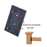 Upgraded Railing Connectors 2/pk Connect a 2"x4" (1-1/2" x 3-1/2"), PNP111902 - PayandPack.com