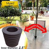 MP UW38-DBR Umbrella Cone Wedge Spacer fits Patio Table Hole Opening or Base 1.8 to 2.4 Inch, Umbrella Pole Diameter 1 1/2" (38mm, Dark Brown)