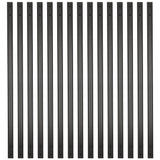 38 Inches Rectangle Facemount Grooved Aluminum Balusters with Screws (50-Pack)
