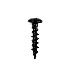 Myard Wood Screws Truss Phillips Head, Hardness Grade 12.9, Stainless Steel 18-8 (304) Black Phosphate Coated for Deck & Facemount Balusters (1 Inch, 100pcs)