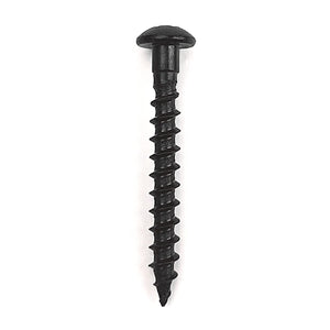 Myard Wood Screws Truss Phillips Head, Hardness Grade 12.9, Stainless Steel 18-8 (304) Black Phosphate Coated for Deck & Facemount Balusters (1-5/8 Inch, 100pcs)