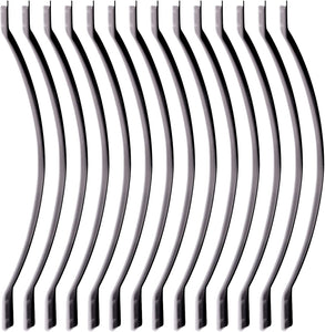 32-1/4 Inches Heavy Duty Arc Arch Style Facemount Iron Balusters with Screws (25-Pack)